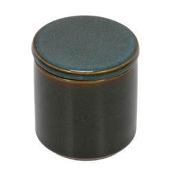 Recipient pentru discuri demachiante GREEN HARMONY, Ø 10 cm, ceramică, verde