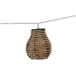 Ghirlanda usoara cu felinare din ratan