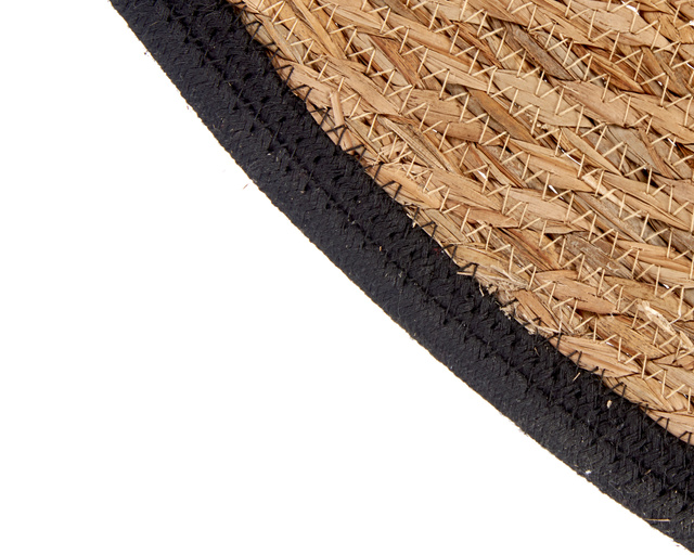 Covor împletit NARO cu margine neagră