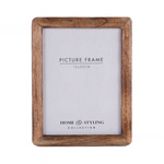 Ramă foto din lemn, verticală, din lemn de mango, 23 x 2 x 28 cm