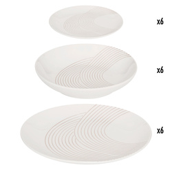 Set de prânz pentru 6 persoane SKY LOUNGE, 18 farfurii