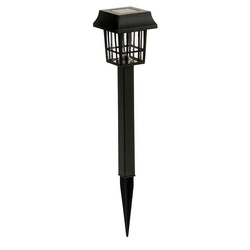 Lampa solara de gradina LED tip felinar, inaltime 26 cm
