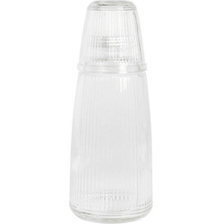 Sticla cu capac filetat si pahar, sticla, 1000 ml