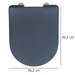 Capacul de toaletă Sedilo, duroplast, gri mat, WENKO