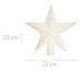 Stea pentru brad de Craciun, 22 cm