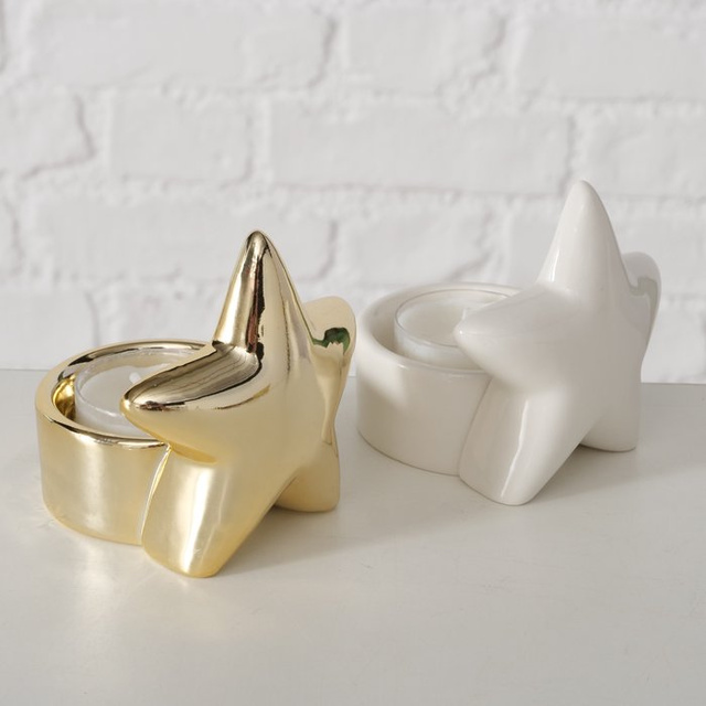 Candelabru din porțelan pentru tealight ULANDA