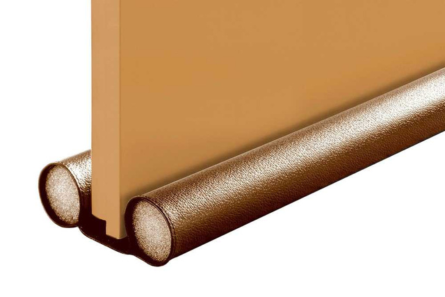 Opritor dublu pentru ușă, 40 cm, maro