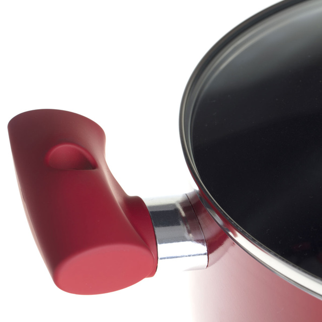 Oala cu capac, din aluminiu, 24 cm