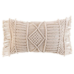 Perna decorativa din bumbac MACRALINA, macrame, 30 x 50 cm