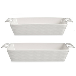 Set 2 vase din porțelan pentru copt