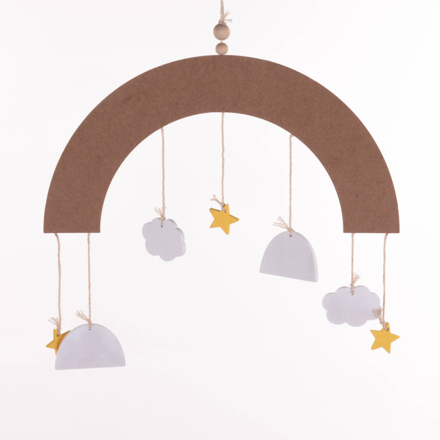 Curcubeu, decor deasupra pătuțului, 33 x 16,5 cm