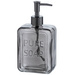 Distribuitor de sapun lichid PURE, sticla neagra, 550 ml, Wenko