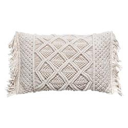 Perna decorativa cu franjuri MACRAME, 30 x 50 cm
