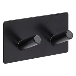 Cârlig autoadeziv STIKY+, 2 cârlige, oțel inoxidabil, 9 x 3,5 x 4,5 cm