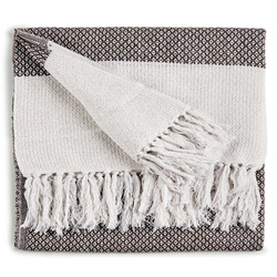 Pătură din bumbac pentru pat, 130 x 160 cm, negru