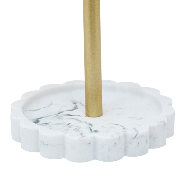 Oglindă cosmetică floare MARBY cu tavă pentru bijuterii, Ø 12,2 cm