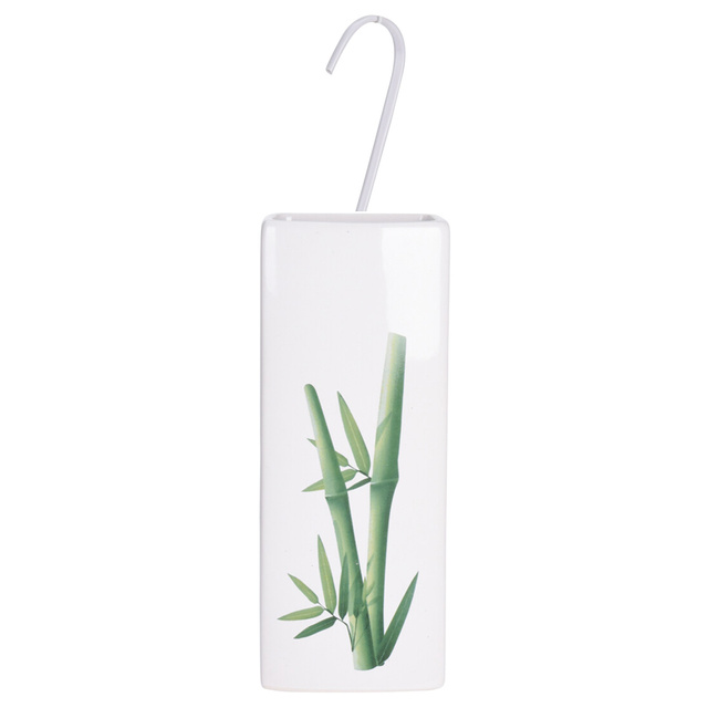 Umidificator pentru calorifer, Ceramica, Alb cu motiv bambus, WENKO