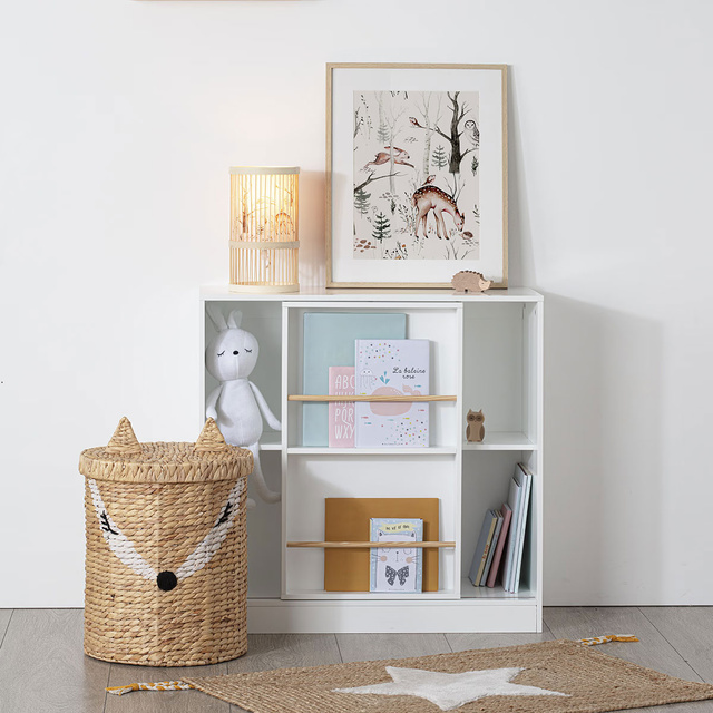 Cos pentru jucarii cu capac, in forma de vulpe, 37 cm