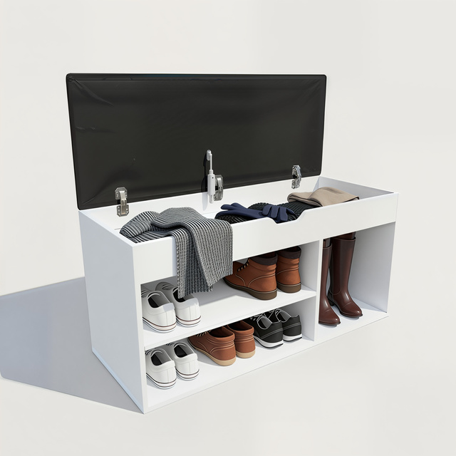 Dulap pentru pantofi cu loc de șezut TRIA, 80 x 43 x 30 cm