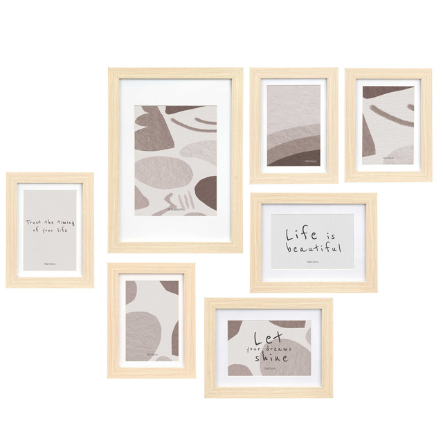 Set rame foto de perete MURAL, 7 rame de diferite dimensiuni