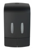 Distribuitor de sapun si dezinfectant TARTAS, cu doua camere, 960 ml, negru, Wenko