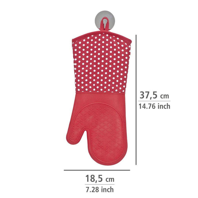 Mănuși de bucătărie din silicon - 2 bucăți în set, WENKO, roșu