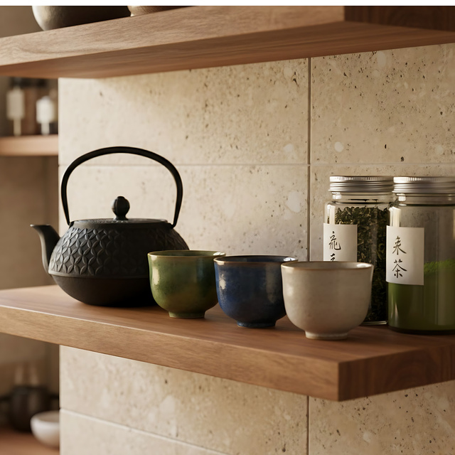 Ceainic din fontă cu infuzor SABI, 1000 ml, negru