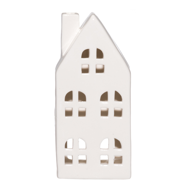 Lampion ceramic în formă de căsuță, înălțime 17 cm