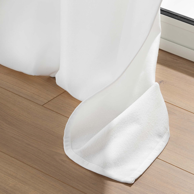 Perdea termică cu inele, strat dublu din microfibră, 135 x 260 cm