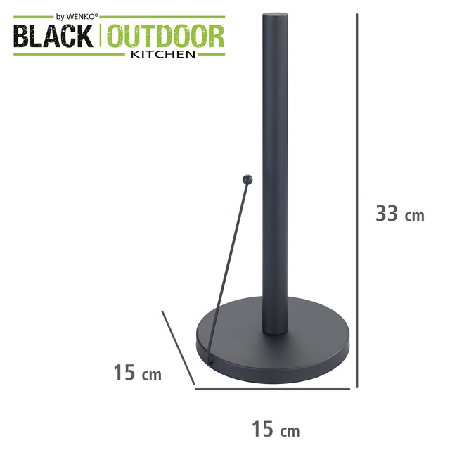 Suport pentru prosop de hartie CLAYTON - inox, WENKO