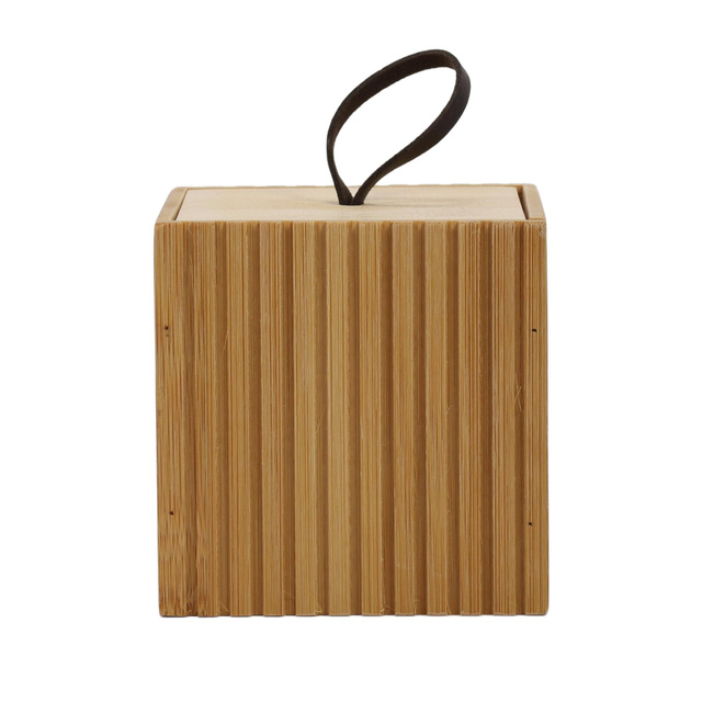 Organizator baie din bambus, 9 x 9 x 9 cm