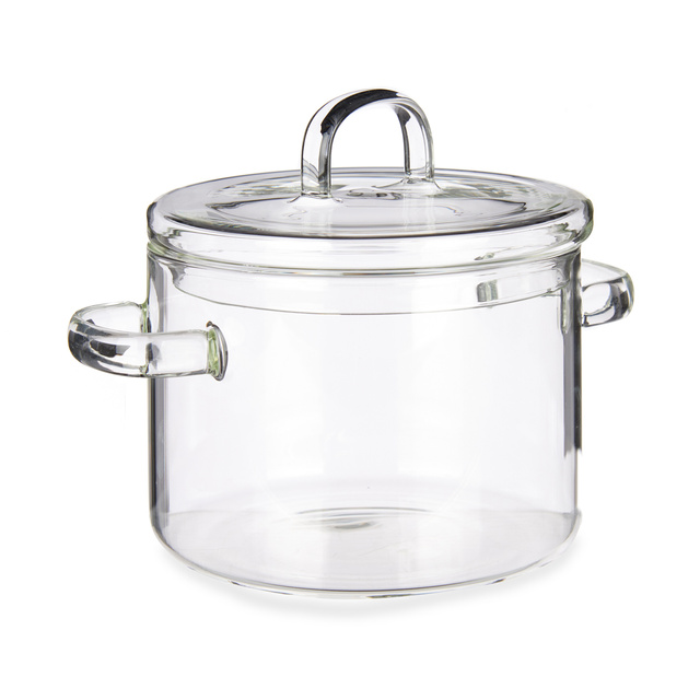 Vas de copt cu capac, forma de oala, 1 l