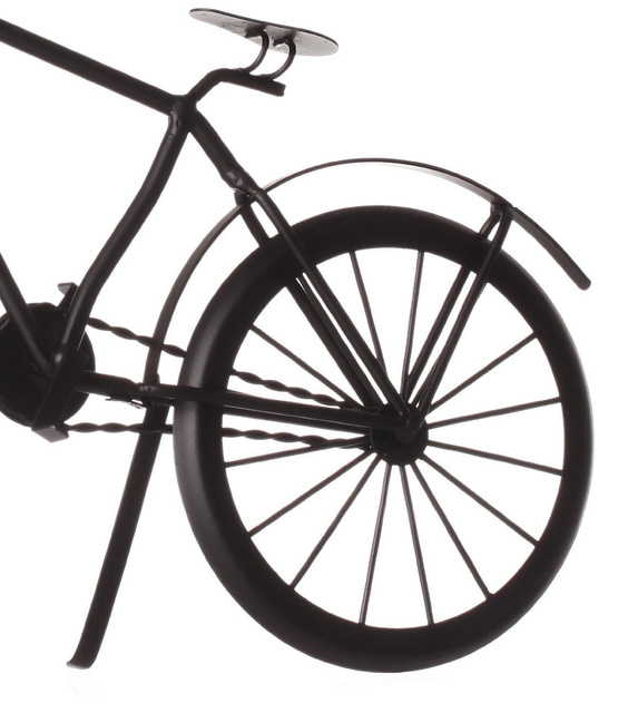 Ceas de masa din metal, motiv bicicleta, 29 cm