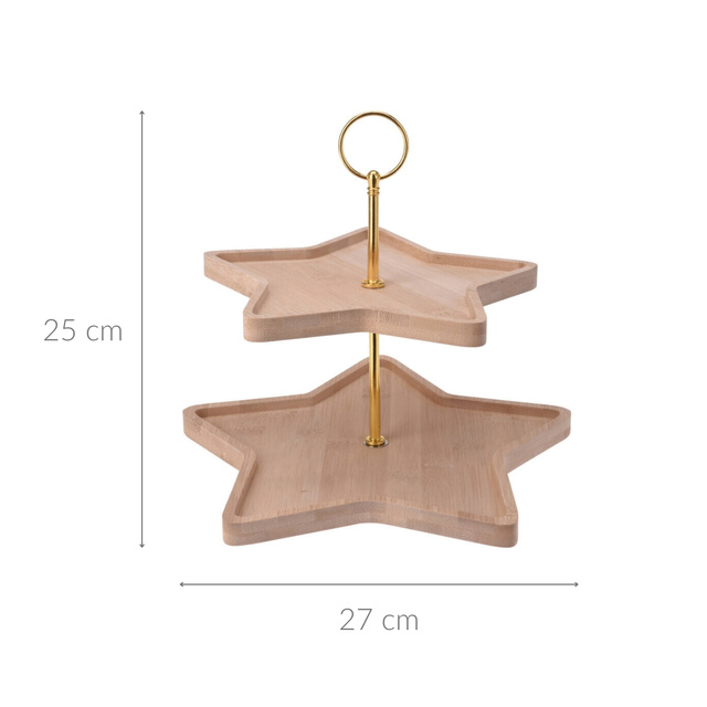 Tavă cu două niveluri în formă de stea, 25 cm