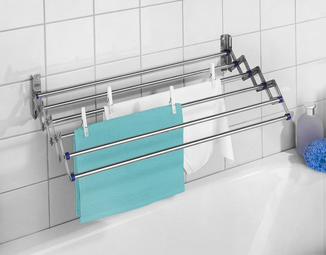 Uscător de rufe de perete, lenjerie, prosoape, WENKO