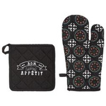 Set manusa de cuptor + suport vase