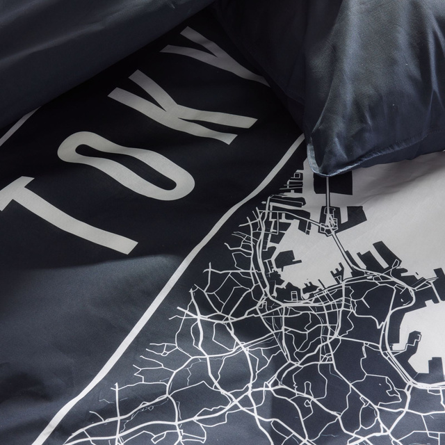 Lenjerie de pat din bumbac, 220 x 240 cm, 2 perne, JAVA