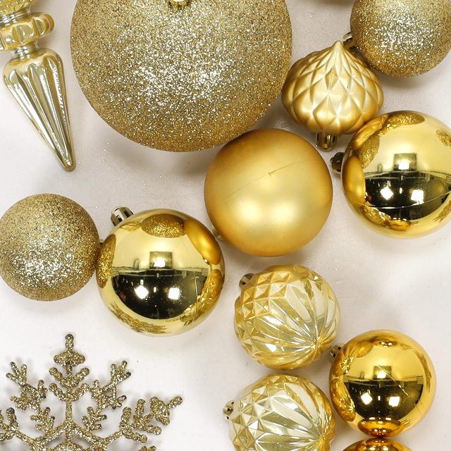 Set de ornamente de Crăciun, 57 buc.