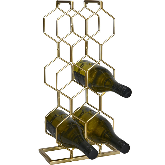 Raft metalic pentru 8 sticle de vin, inaltime 48 cm