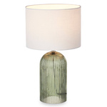 Lampa de masa cu baza din sticla canelata, LINES, Ø 25 cm