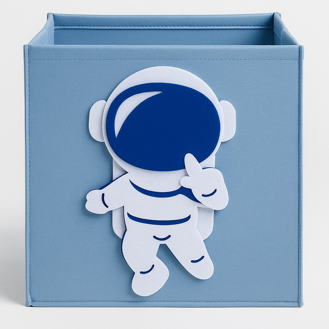 Cutie de jucării din fetru MOLKI, 30 x 30 x 30 cm