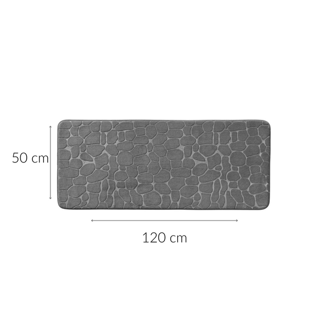 Covor de baie lung cu model embosat, 50 x 120 cm