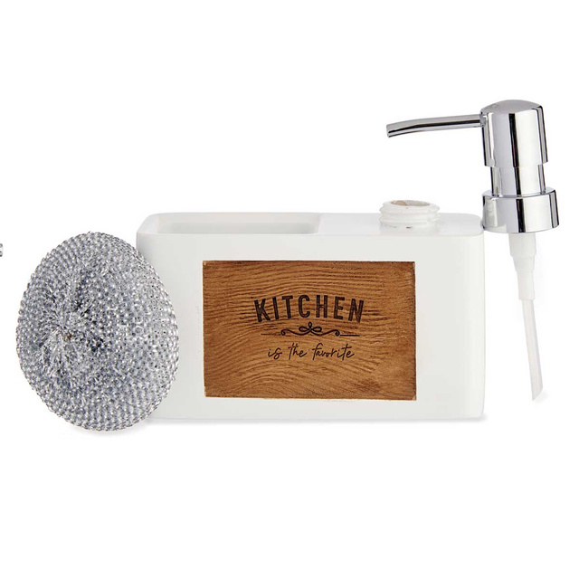 Dozator de bucatarie cu spatiu pentru burete