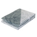 Set lenjerie de pat din bumbac Leaves, reversibila, 220 x 240 cm