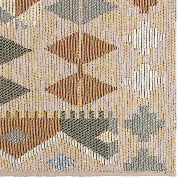 Covor de terasa pentru exterior, model cu dungi