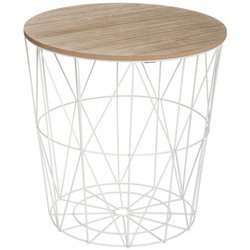 Masuta de cafea, Maro/Alb, 41x39.5 cm, Atmosphera Createur d'interieur