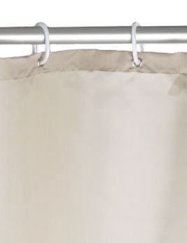 Cortină de duș, textilă, 180x200 cm, WENKO, bej