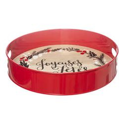Tava decorativa cu tema de Craciun, Ø 35 cm