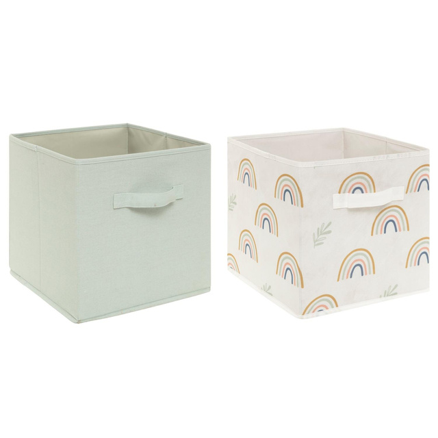 Set 2 cutii pentru jucării, pliabile, 29 x 29 x 29 cm