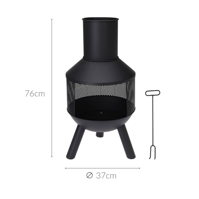 Semineu metalic, 76 cm